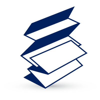 Folded paper towels illustration