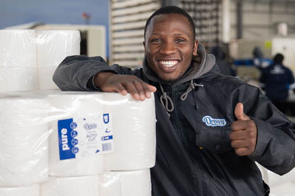 Wipe-it team member with Dream products