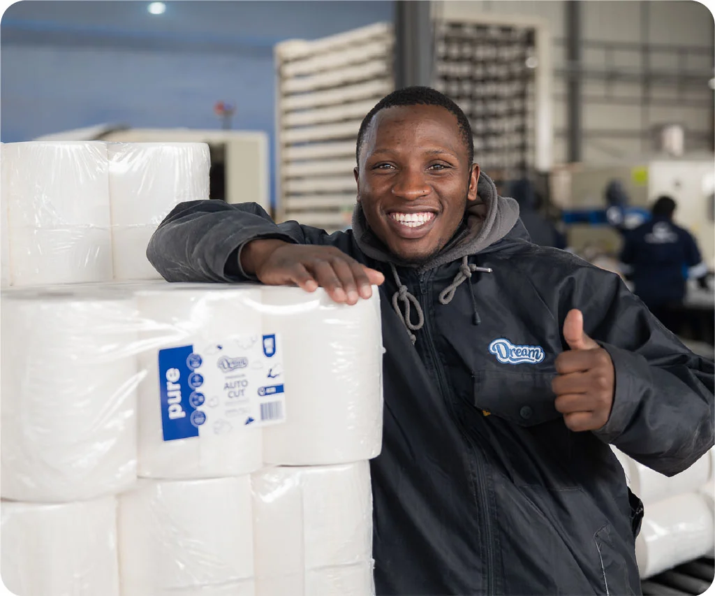 Wipe-it team member with Dream products