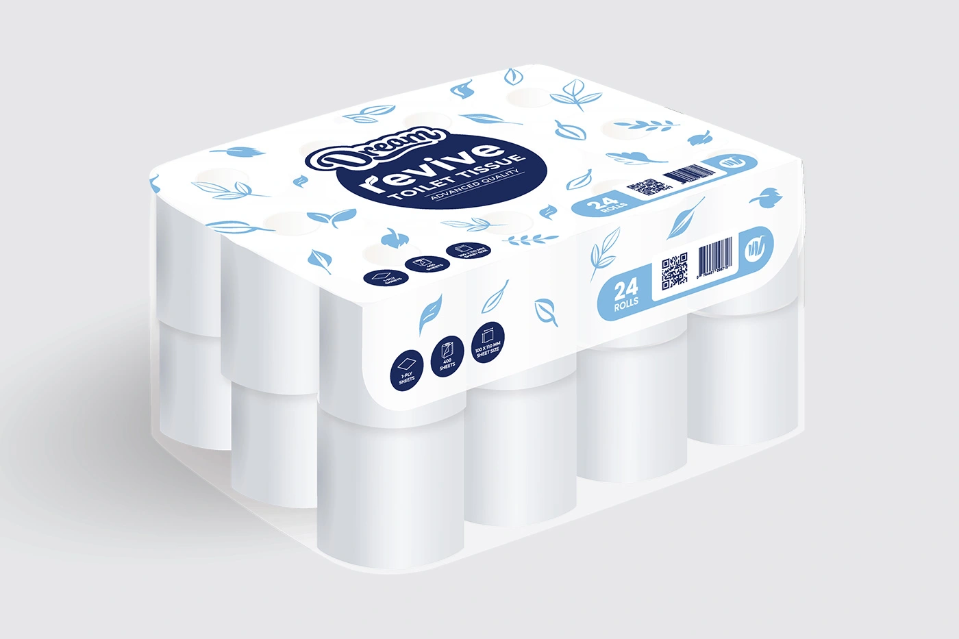 1-Ply Mixed Grade Toilet Paper