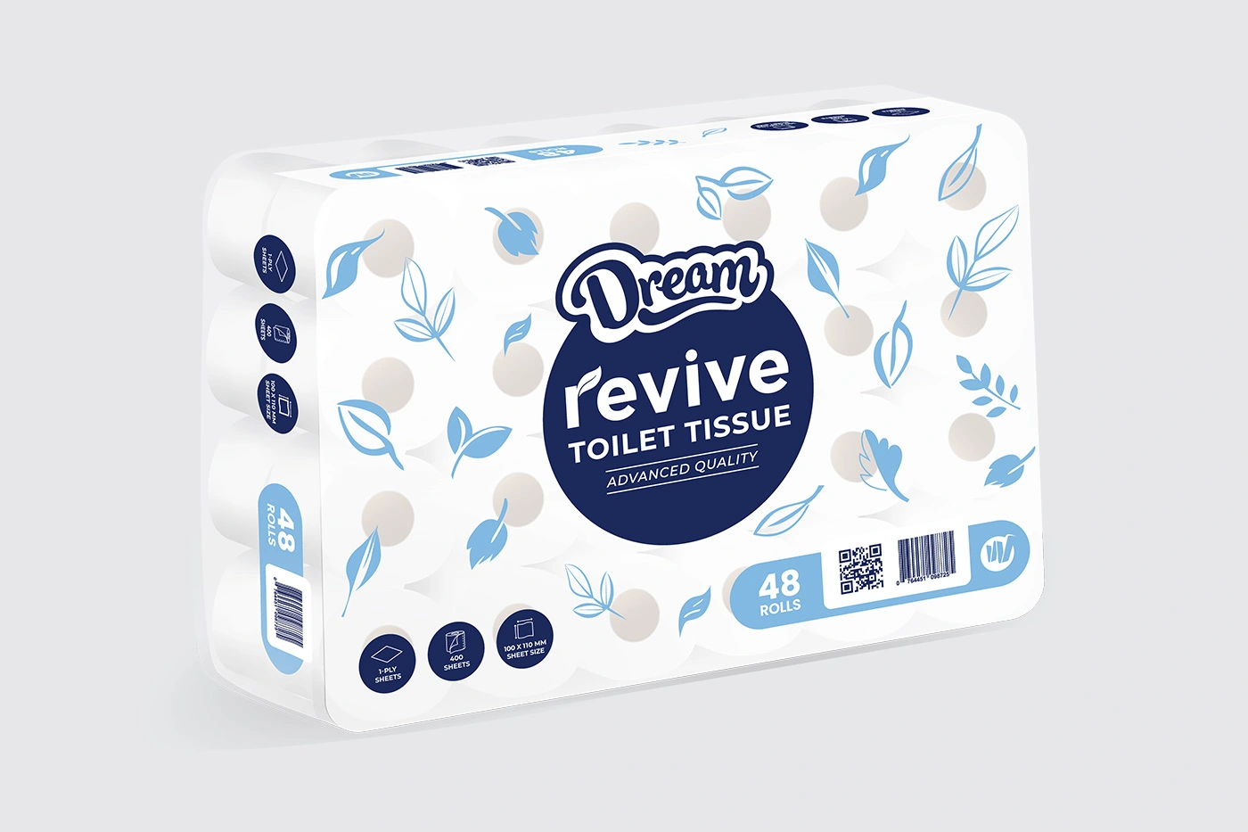 1-Ply Mixed Grade Toilet Paper