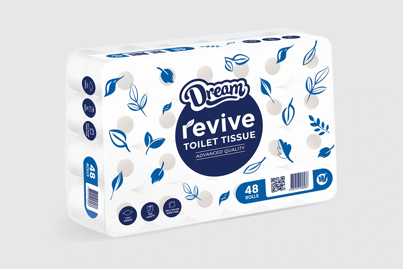 1-Ply Mixed Grade Toilet Paper