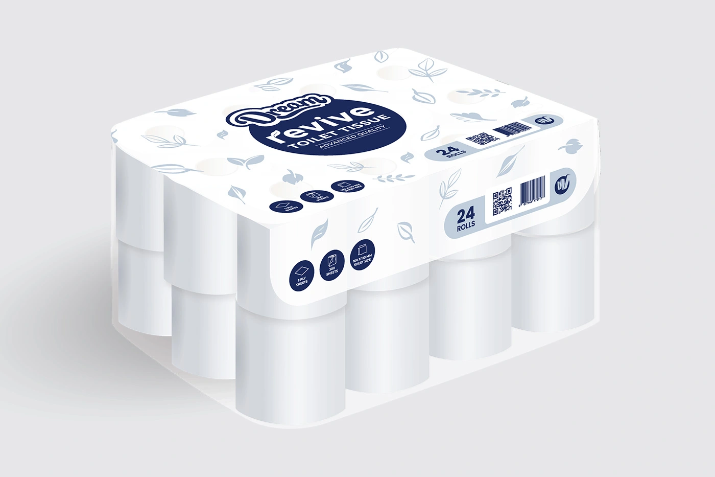1 Ply Toilet Paper 300 Sheets 24 Rolls