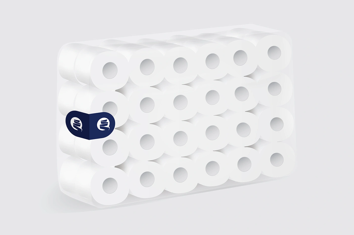 1 Ply Toilet Paper - 400 Sheets - 48 Rolls - Pure