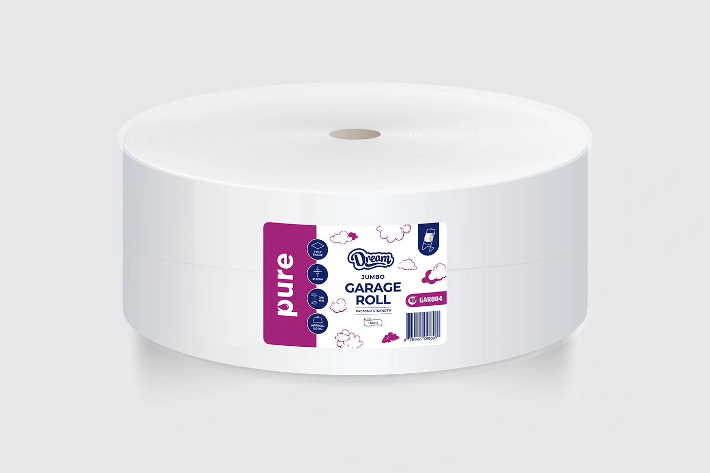 Jumbo Garage Roll - Pure Range