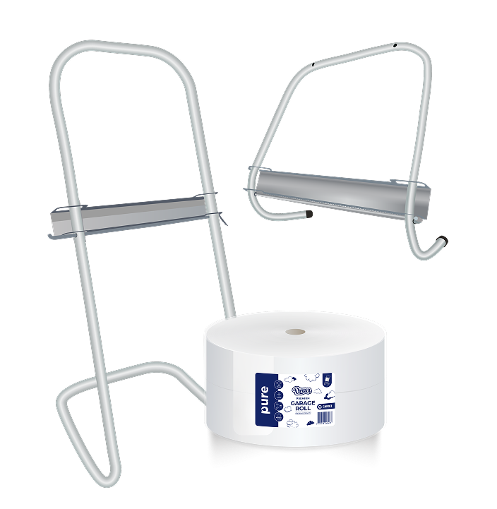 Garage, Jumbo Rolls & Stands